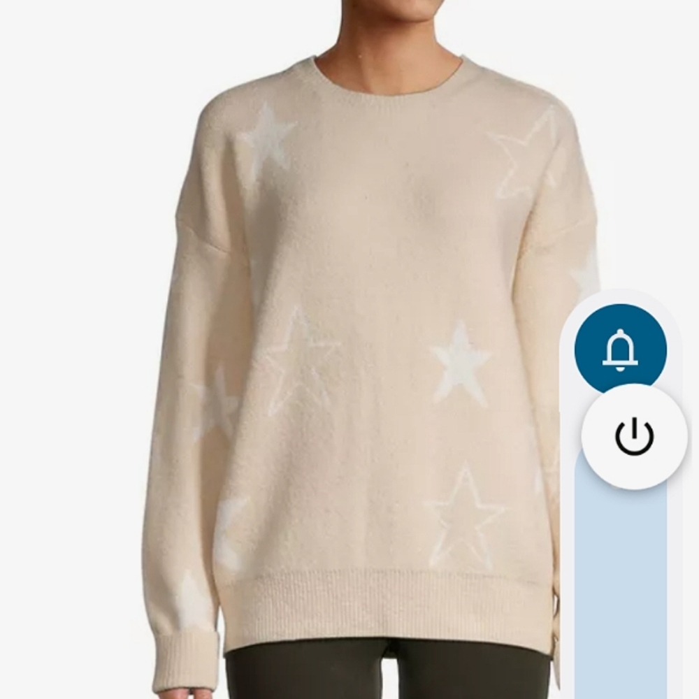 Lea and Viola Sweater with stars, pre loved, size M